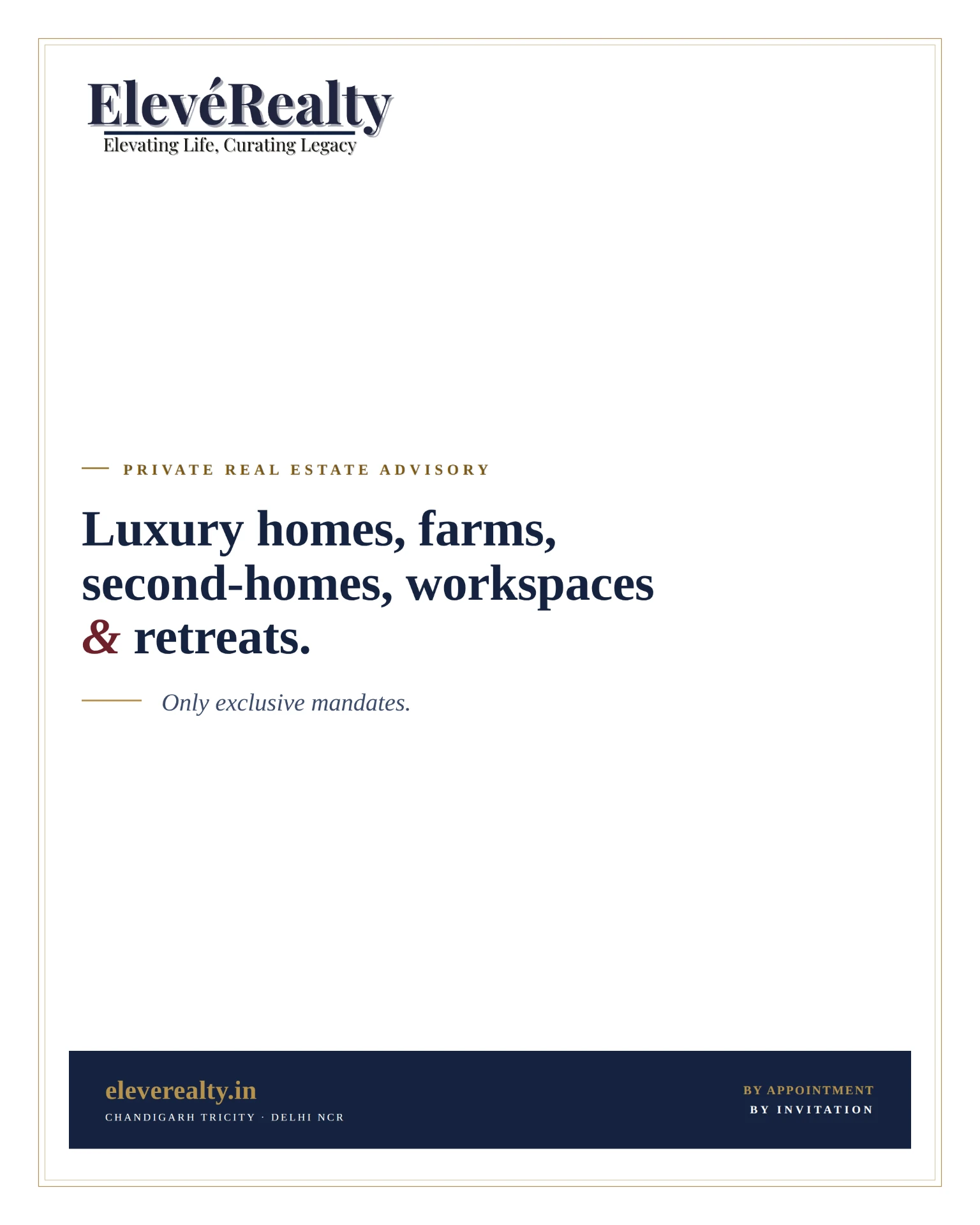 ElevéRealty — luxury homes, farms, second-homes, workspaces & retreats